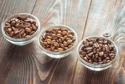 bowls of different types of coffee beans e1625191279710 bowls-of-different-types-of-coffee-beans-e1625191279710
